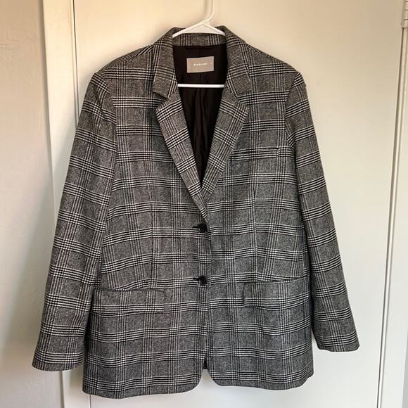 Everlane The Oversized Blazer - Glen Plaid Size 14 - Picture 5 of 8